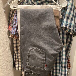 Levi Strauss Gray Wash Regular Fit Jeans | Size 34